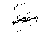 6760 CENTER DOOR LOCK & HINGE