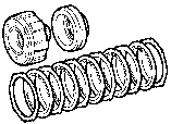 3613 TRANSFER DIRECT CLUTCH, LOW BRAKE & SUPPORT